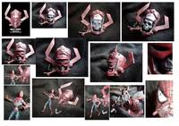 3.75" Marvel Zombies Spider-Man W/ Galactus Piece (Marvel Legends) Custom Action Figure
