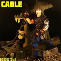 X-Men Futuristic Battlezone Cable Action Figure (X-Men) Custom Action Figure