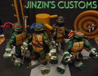 TMNT 2012 in Vintage Colors Set (W/Chain Weapons) (Teenage Mutant Ninja Turtles) Custom Action Figure