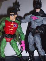 Batman and Robin (for the Cure) (Batman) Custom Action Figure