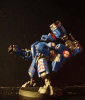 Tau XV8 Crisis Battlesuit, Shas'Vre Varient (Warhammer) Custom Miniature / Figurine