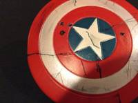 Battle Damaged Captain America Shield (Captain America) Custom Miniature / Figurine