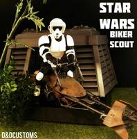 Biker Scout on Speeder (Star Wars) Custom Action Figure