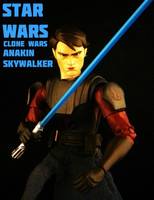 Anakin Skywalker Animated (Star Wars Clone Wars) Custom Action Figure