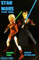 Anakin Skywalker Animated (Star Wars Clone Wars) Custom Action Figure
