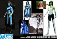 Shadow Lass (DC Direct) Custom Action Figure