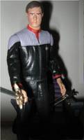 Captain M'k'n'zy with USS Excalibur Captains' Chair (Star Trek) Custom Action Figure