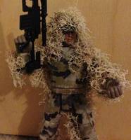 Sniper in Desert Ghillie Suit (Soldier) Custom Action Figure