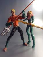 Aquaman and Mera (DC Infinite Heroes) Custom Action Figure