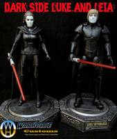 Dark Side Luke and Leia (Star Wars) Custom Action Figure