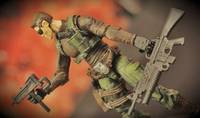 Nick Fury (Capcom "the Punisher" Arcade Game) (Marvel Universe) Custom Action Figure