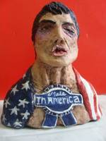 Boxer with Made in America Band Logo (Misc) Custom Statue / Bust