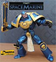 Machine God Ultra Marine Warhammer 40k Marvel Legends Style (Warhammer) Custom Action Figure