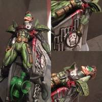Red Lantern PUNISHER Base (Punisher) Custom Action Figure