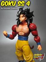 Goku Super Saiyan 4 SHF Style (Dragonball Z) Custom Action Figure
