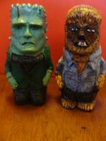 The Monster Meets the Wolf-Man S&P Shaker Set (Misc) Custom Other