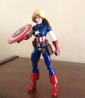 Carol Danvers as Captain America (Marvel Universe) Custom Action Figure