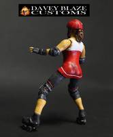 Pilar a.K.a. "Beta Block-Her"- Mobtown Mods - Charm City Roller Girls (Original) Custom Action Figure
