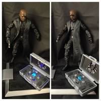 NICK FURY Samuel L Jackson & Tesseract (Marvel Legends) Custom Action Figure
