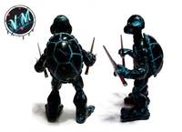 TMNT Adventures Stump Wrestling Black Costume Raphael (Teenage Mutant Ninja Turtles) Custom Action Figure