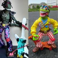 Rock N Roll Mondo Gecko (Teenage Mutant Ninja Turtles) Custom Action Figure