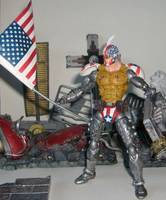 War Torn Superpatriot (Freak Force) Custom Action Figure