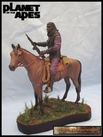 Gorilla on Horse Back (Planet of the Apes) Custom Diorama / Playset