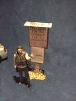 Terminus Sign with Glenn Rhee (Walking Dead) Custom Diorama / Playset