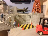 G.I. Joe Dock / Garage (G.I. Joe 25th Anniversary) Custom Diorama / Playset