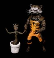 Rocket Raccoon and Baby Groot (Marvel Legends) Custom Action Figure