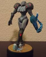 Phazon Suit Samus Aran Amiibo (Super Smash Bros.) Custom Miniature / Figurine
