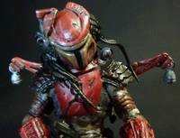 Fettator 2.0 (Concept) 1:18 Scale - Red Mandalorian Yautja (Predator) Custom Action Figure