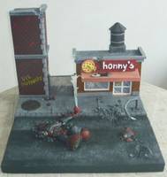 SHS Battle at Jhonny´S (Super Hero Squad) Custom Diorama / Playset