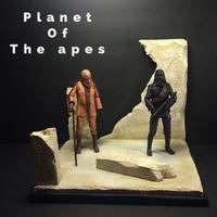 Planet of the Apes Style 1/12 Scale Diorama (Planet of the Apes) Custom Diorama / Playset
