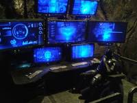 Batcave Computers Section (Batman) Custom Diorama / Playset