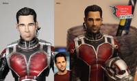 MS Ant Man Face Repaint  (Paul Rudd) (Marvel Select) Custom Action Figure