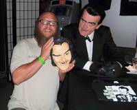 Unknown Hinson Life Sized Wall Hangin Bust (Original) Custom Statue / Bust [Customer showing the bust to Unknown Hinson, himself!]