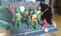 TMNT corner wall diorama (Teenage Mutant Ninja Turtles) Custom Diorama / Playset