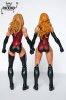 Ms Marvel - Karla Sofen Dark Avengers Mark I & II (Marvel Legends) Custom Action Figure