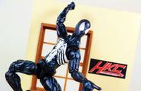 Black Suit Spider-Man (Cell shaded Todd McFarlane style) (Marvel Legends) Custom Action Figure