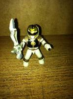 megabloks white ranger (Power Rangers) Custom Miniature / Figurine