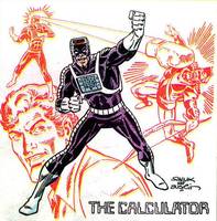 THE CALCULATOR Noah Kuttler Secret Society of Super-Villains (DC Universe) Custom Action Figure