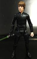 Young Luke Skywalker Black Jedi Knight (Star Wars) Custom Action Figure