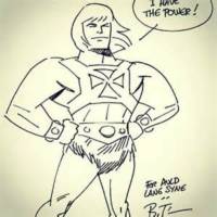 He-Man Bruce Timm Style Vinyl Figure (Masters of the Universe) Custom Action Figure