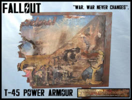 Fallout T-45 Power Armour (Fallout) Custom Diorama / Playset