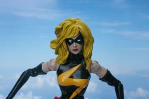 Ms Marvel Carol Danvers 12" Marvel Legends Icons (Marvel Icon) Custom Action Figure [Ms Marvel Front Close up]
