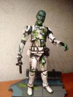 GLOWING First Order Stormtrooper (Star Wars) Custom Action Figure [Figure with base]