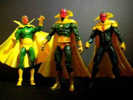 The Vision - Classic Look Revisited (Marvel Universe) Custom Action Figure [Various Visions]