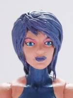 Psylocke (X-Men) Custom Action Figure [Psylocke custom action figure closeup]