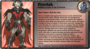 HORDAK ruthless leader of the evil horde (Masters of the Universe) Custom Action Figure